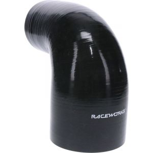 Raceworks 90 Deg Reducer 3.00-3.75In 76-95mm Black