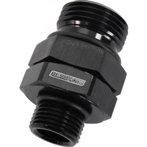 Aeroflow ORB Male to Male Swivel -8 ORB to -6 ORB Black