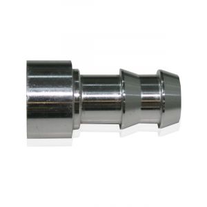 Aeroflow Weld-On Push Lock Barb Fitting 3/8 Inch Aluminium
