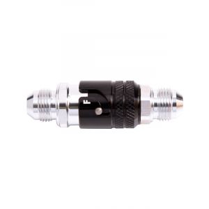 Aeroflow Alloy Quick Release Fitting -3 EPDM Seal Brake Black/Silver  AFQR103-03