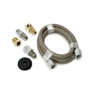 Auto Meter Line, Braided S/S #4 Dia., 3FT. Length, -4An And 1/8