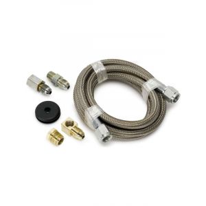 Auto Meter Line, Braided S/S #4 Dia., 6FT. Length, -4An And 1/8