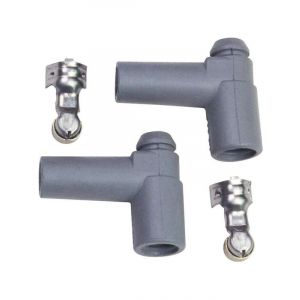 MSD Distributor Boots And Terminals Gray Hei 90 Degree Boots Pair