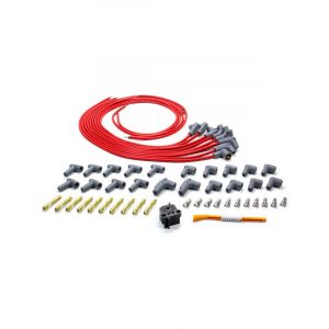 MSD Spark Plug Wires Super Conductor Spiral Core 8.5mm Red 90 Boots