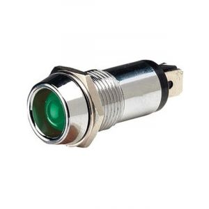 Narva 24 Volt Chrome Pilot Lamp With Green LED
