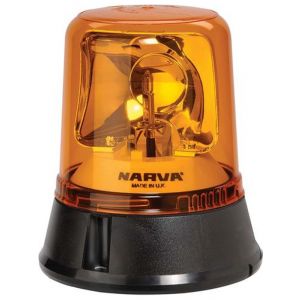 Narva Optimax Rotating Beacon Amber Flange Base 12/24 Volt