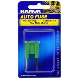 Narva 40 Amp Green Male Plug In Fusible Link Pack of 1