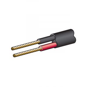 Narva 10A 3mm Twin Core Sheathed Cable 30M Red/Black Black Sheath