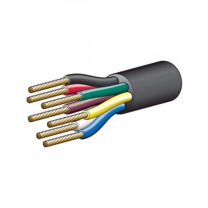 Narva 5A 2.5mm 7 Core Trailer Cable 30M R; G; Y; W; B w/Black Sheath
