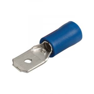 Narva 6.3mm Flared Vinyl Male Blade Terminal Blue Pack of 8