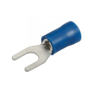 Narva 4.3 mm Flared Vinyl Spade Terminal Blue Pack of 20