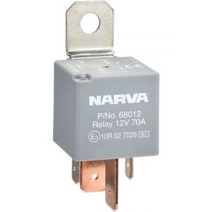 Narva 12 Volt 70A Normally Open 4 Pin Relay With Resistor