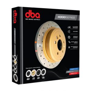DBA Rotor XS Cross-Drilled & Slotted 4000 Series
