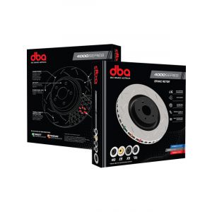 DBA Rotor XS Cross-Drilled & Slotted Left 4000 Series
