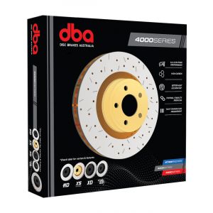 DBA Rotor XS Cross-Drilled & Slotted 4000 Series