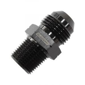 Aeroflow 1/4 Inch BSPT to -6AN Adapter Black